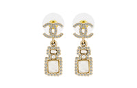 CHANEL Earrings Women's White