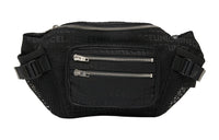 CELINE Jacquard Calfskin One Shoulder Crossbody Bag, Sling Bag, Fanny Pack Men's Black