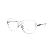 PRADA Plate Frame Square Eyeglass Frames Unisex Transparent