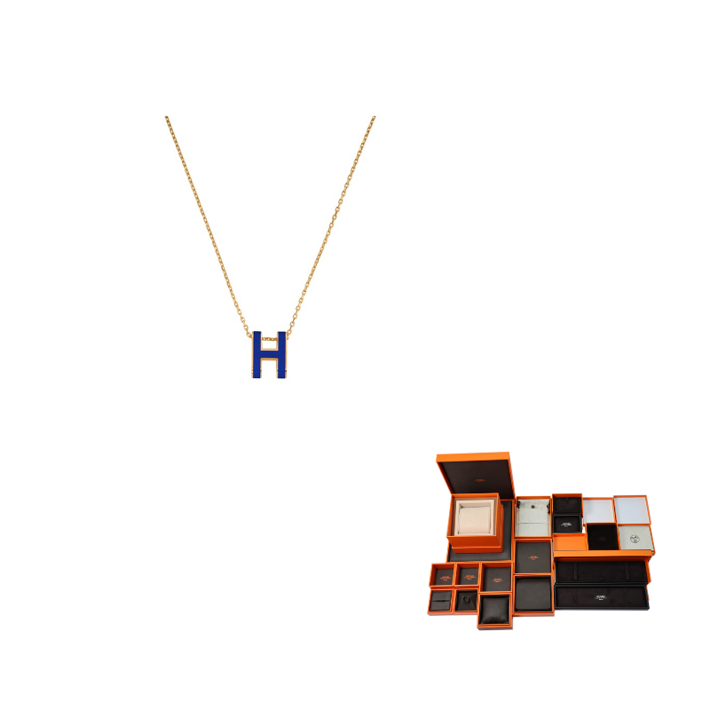 HERMES POP H Collection Metal Necklaces Women's