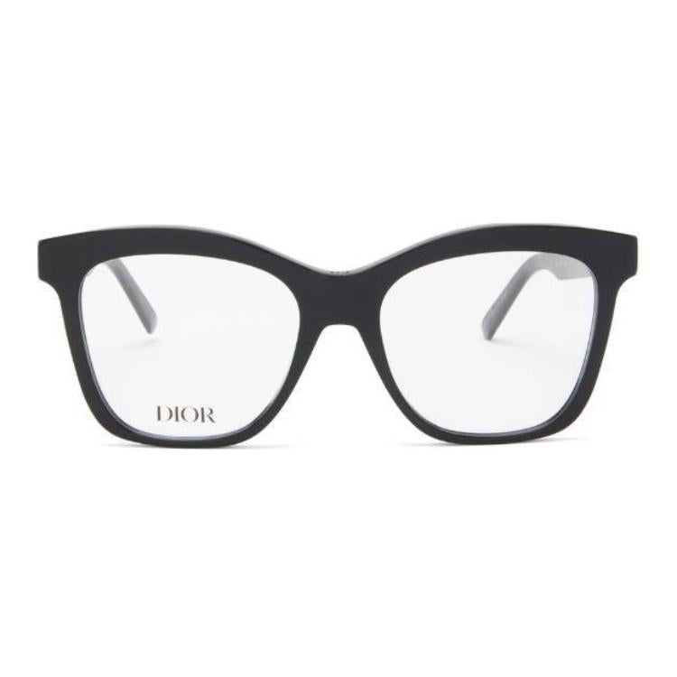 DIOR Acetate Oval Eyeglass Frames Women's Black