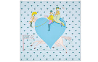 HERMES Silk Scarves Women's Blue