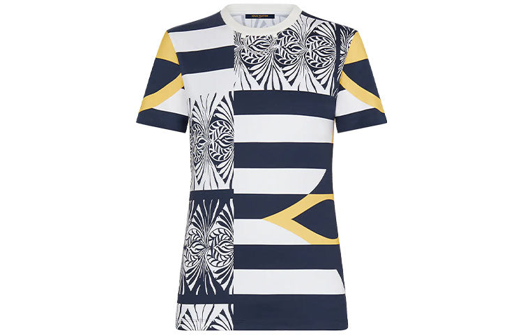 LOUIS VUITTON New Quarterly Products Of LV T Shirt Women's Blue