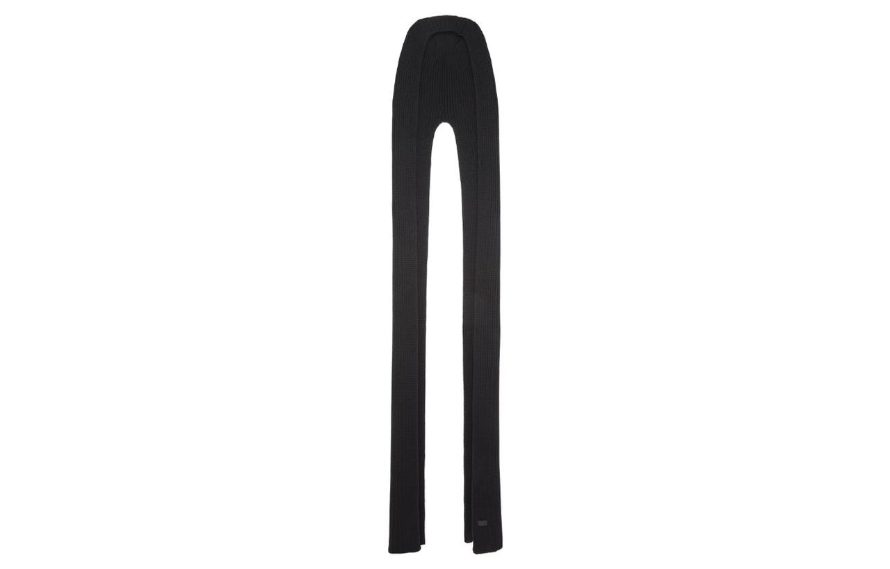 SAINT LAURENT Knit Scarves Men's Black