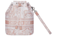 DIOR Travel Fabric Clutch Women's Pink