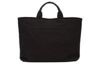 PRADA Fabric Fabric Tote Bag Shopping Bag Shoulder Bag Crossbody Bag Handbag Men's Black