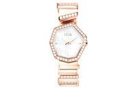 DIOR Wrist Watch Quartz Movement 18K Rose Gold Strap Mother of Pearl Color Watch Dial Women's Watch
