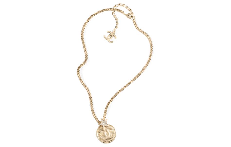 CHANEL Metal Necklaces Women's Gold