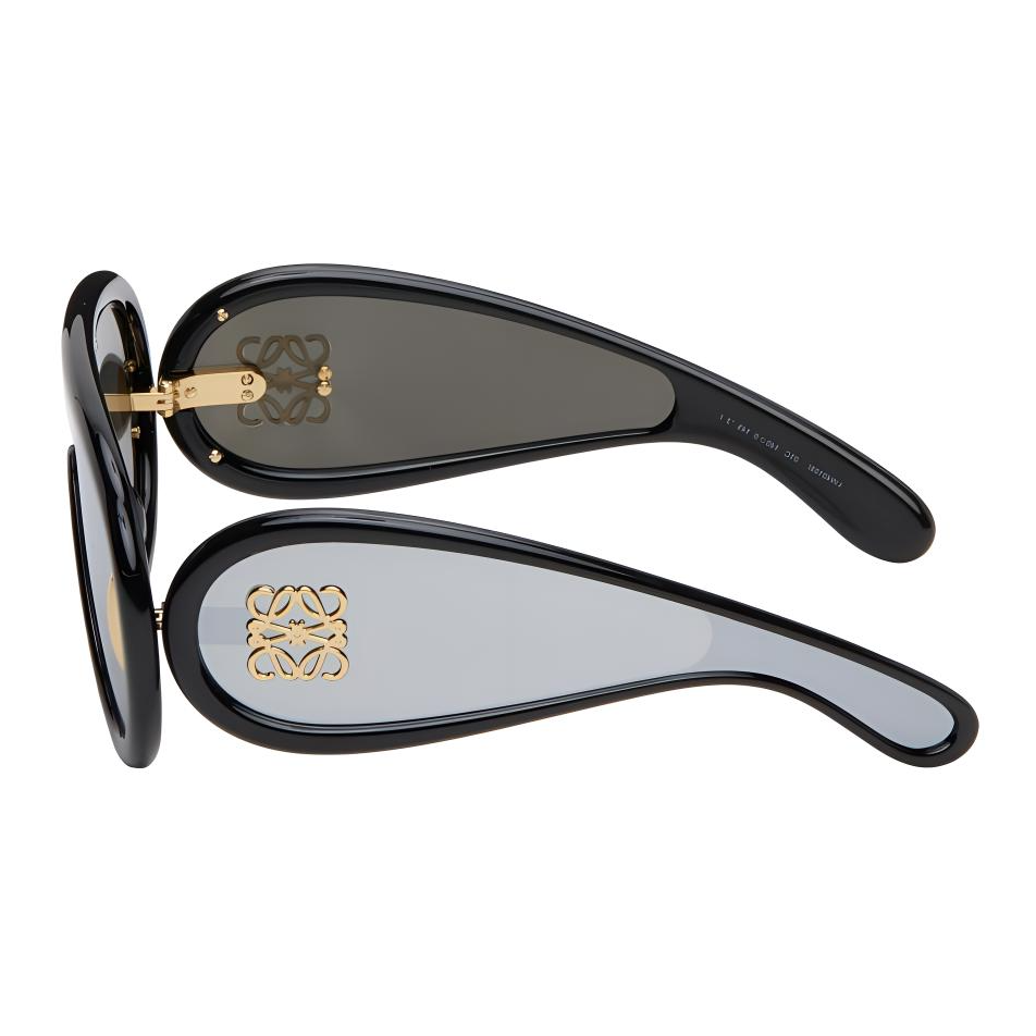 LOEWE Irregular Shape Sunglasses Men's Black