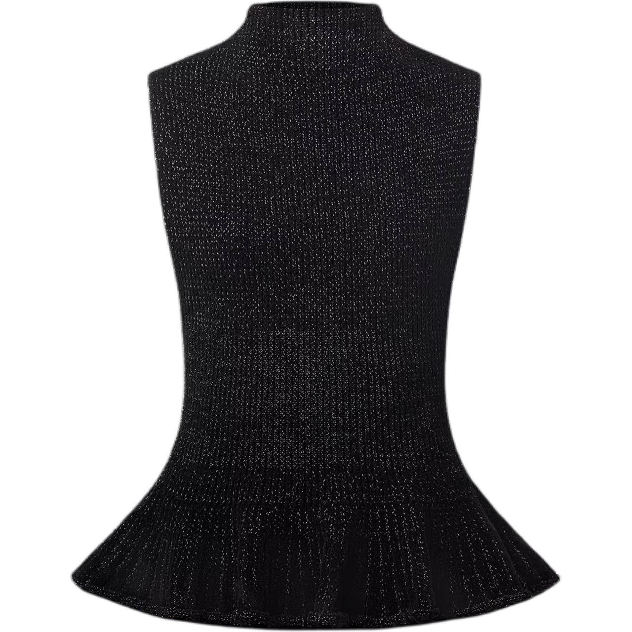 LOUIS VUITTON Flared Hem Ribbed Knit Top