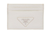 PRADA Leather Card Holder Men's White