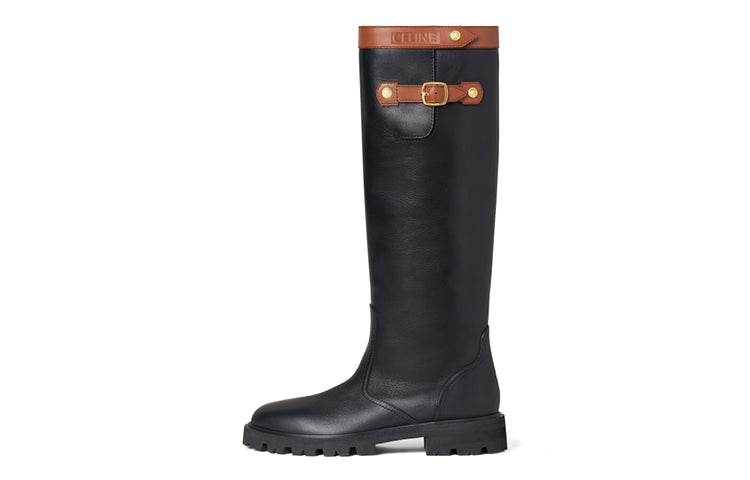 CELINE Knee high Boots Women's Black