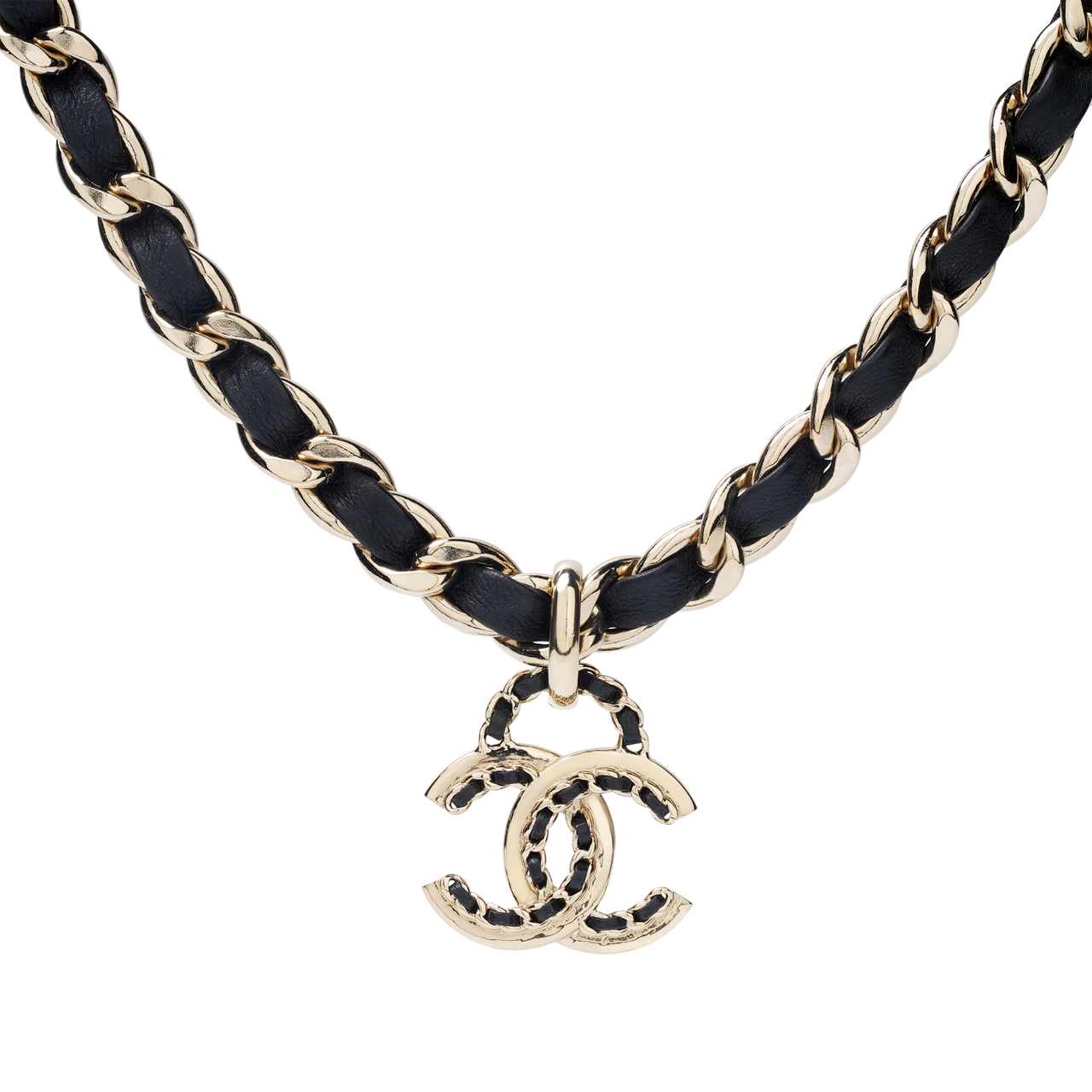 CHANEL Metal Necklaces Women's Gold