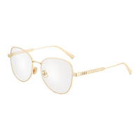 DIOR Metal Butterfly Eyeglass Frames Unisex Gold