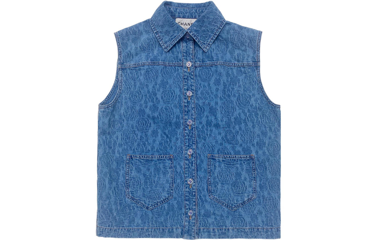 CHANEL 23 Spring And Summer Vest Women's Blue