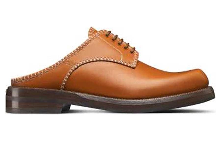 DIOR Carlo Composite Sole With Rubber Sole Wrap-toe Slippers Men's Brown
