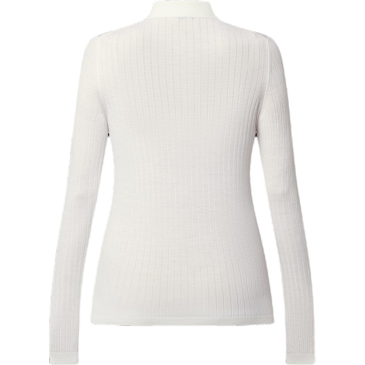 LOUIS VUITTON Long-Sleeved Rib-Knit Polo Top