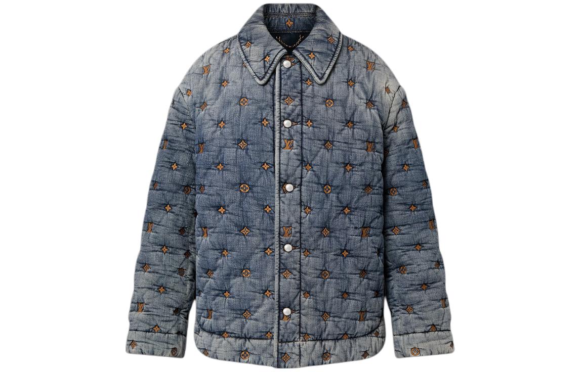 LOUIS VUITTON Padded Denim Monogram Overshirt