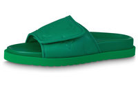 LOUIS VUITTON Miami Slip Resistant Slide Slippers Men's Green