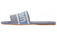 MIU MIU Character Slippers Women's Dark Purple Blue