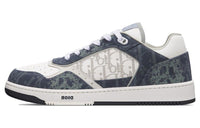 DIOR B27 Low Denim Blue White DIOR Tears Oblique Galaxy Leather