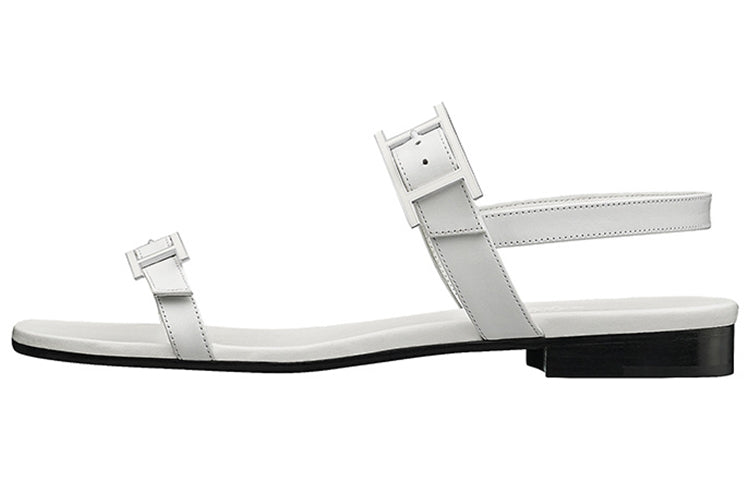 HERMES Hapi Strap Sandals Women's White