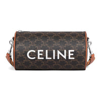 CELINE Smooth Cow Leather Handbag, Crossbody Bag, Cylinder Bag, Shoulder Bag Unisex Tawny
