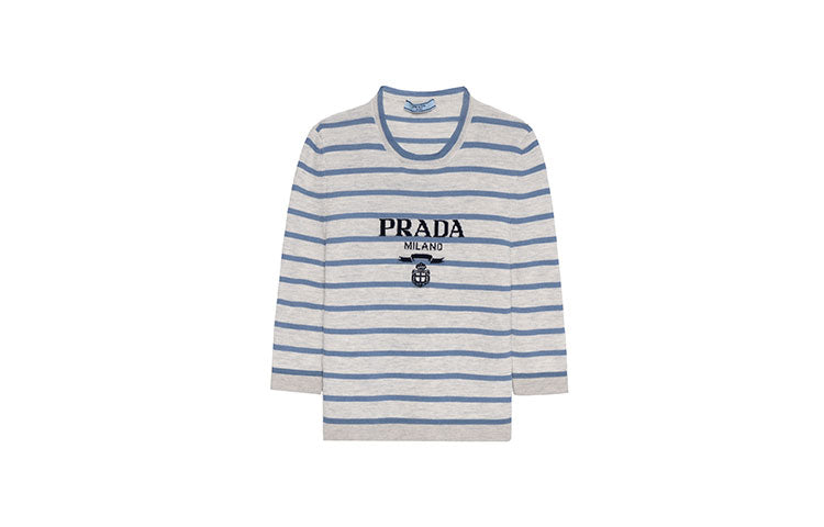 PRADA Logo intarsia Wool Jumper