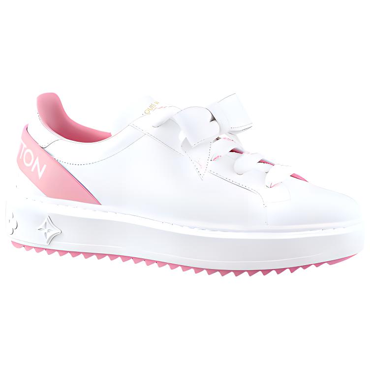 LOUIS VUITTON Time Out Sneakers 'White With Pink' Women's