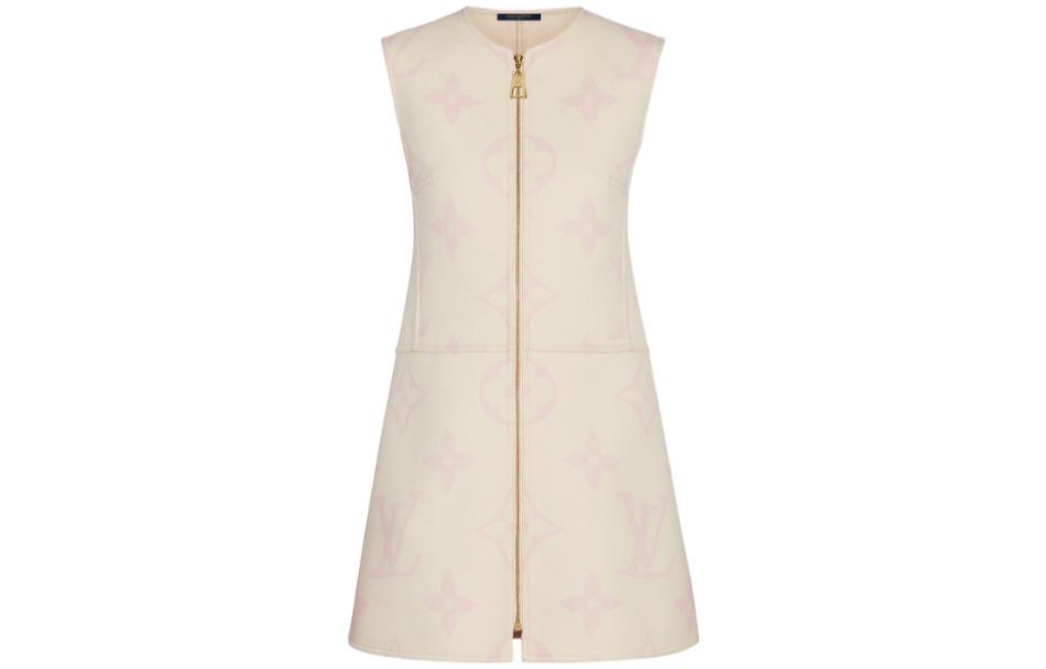 LOUIS VUITTON Sleeveless Dress Women's Beige