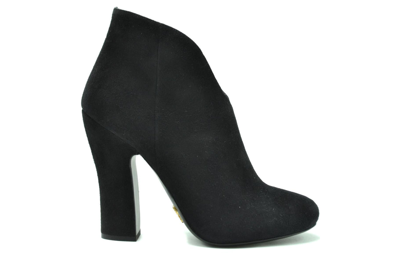 PRADA Ankle Boots High Heel Women's Black