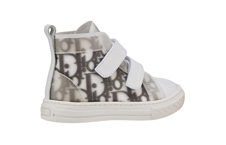 DIOR B23 High Top Toddler Shoes White Gray Infant And Toddler