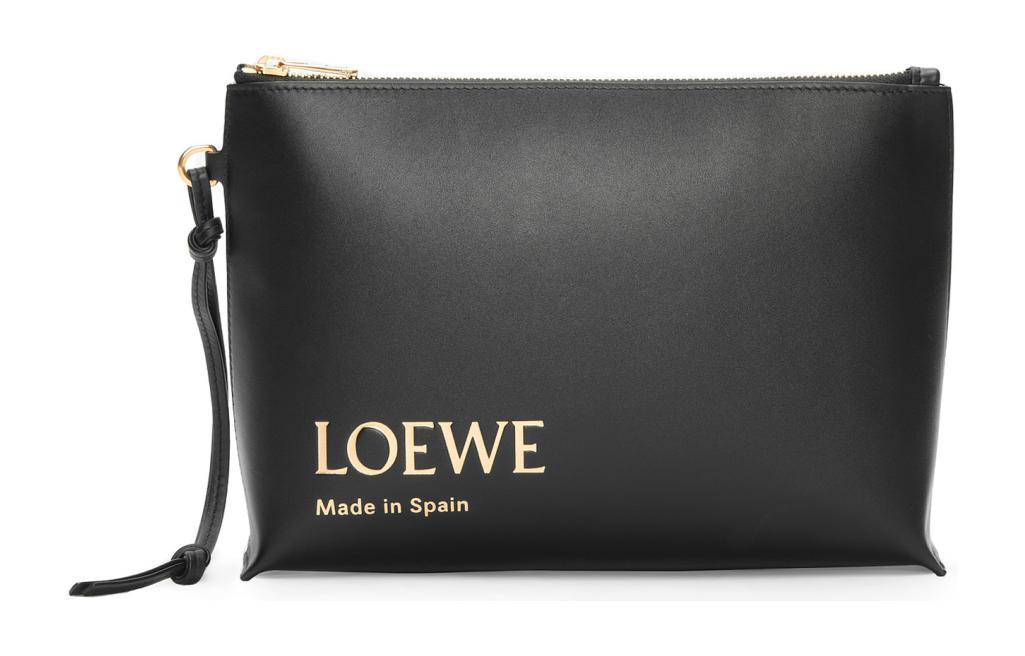 LOEWE Napa Calf Leather Clutch Women's Black