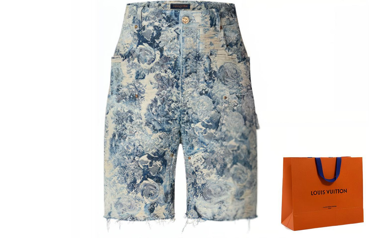 LOUIS VUITTON New Quarterly Products Of LV FW22 Shorts Men's Blue