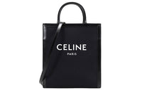 CELINE Fabric With Cow Leather Trunk Bag, Tote Bag, Shopping Bag, Crossbody Bag, Shoulder Bag, Handbag Unisex Black
