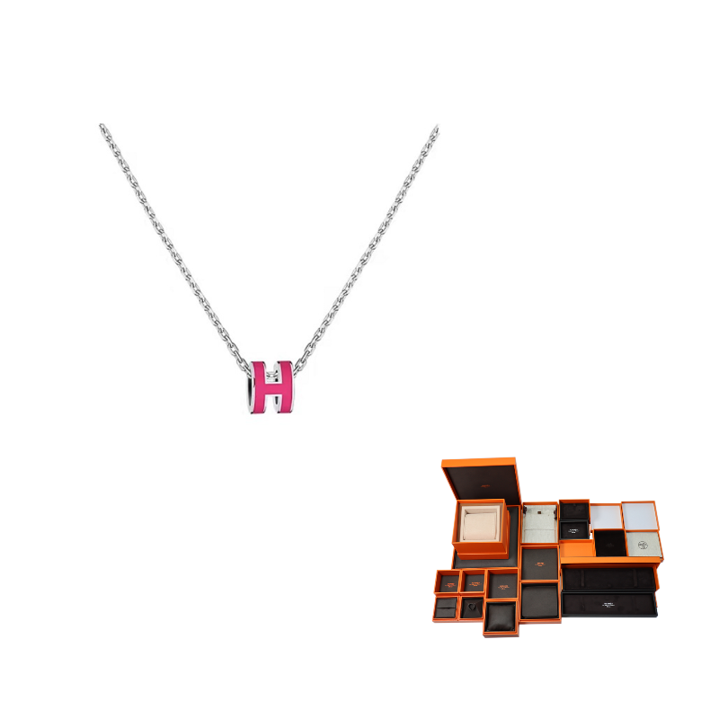HERMES POP H Collection Palladium-Plated Collection Women's
