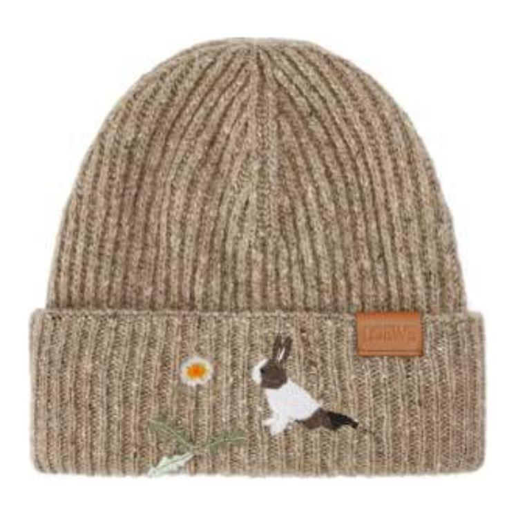 LOEWE Wool Beanies Unisex Brown