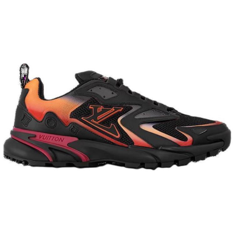 LOUIS VUITTON Lv Runner Tatic Sneakers 'Black Orange Red'