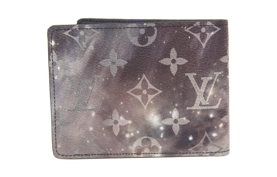 LOUIS VUITTON Multiple Wallet Monogram Galaxy Black/Grey Multicolor