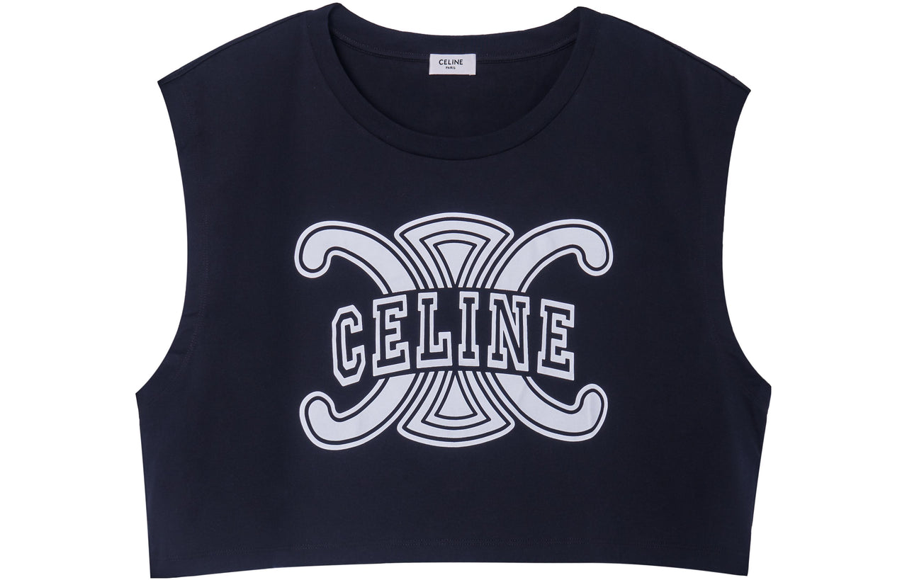 CELINE Tank Tops Women's Black