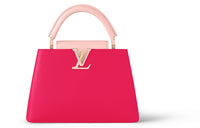 LOUIS VUITTON Capucines Leather Shoulder Bag Crossbody Bag Handbag Small Size Women's Jasmine Rose/magenta