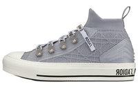 DIOR Walk'n'DIOR Skateboard Shoes Women's High Top Gray