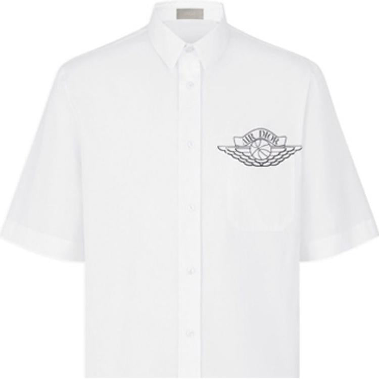 DIOR X Jordan Short Sleeve Button Up Shirt