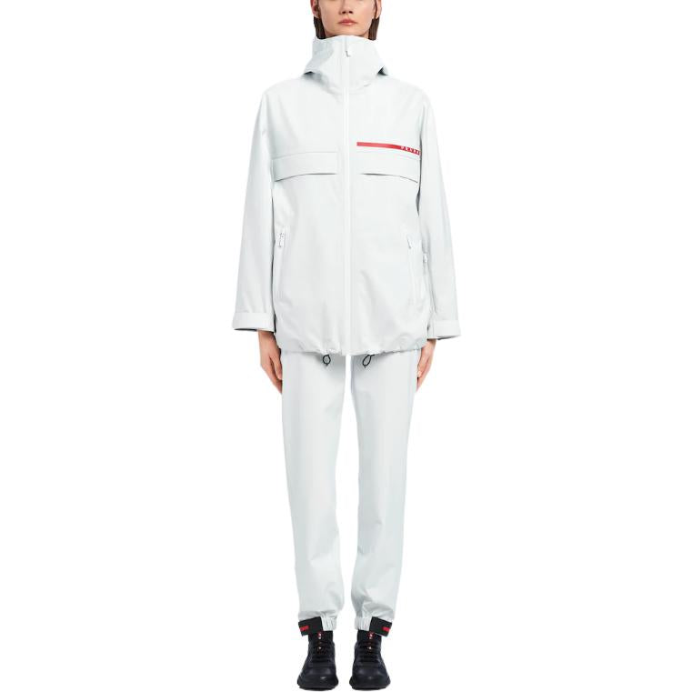 PRADA Windbreaker Jackets Women's Pink White