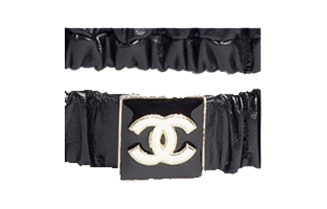 CHANEL Leather Belts Women's Black