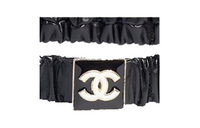 CHANEL Leather Belts Women's Black