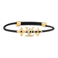 LOUIS VUITTON Metal, Leather Wristbands Unisex Black