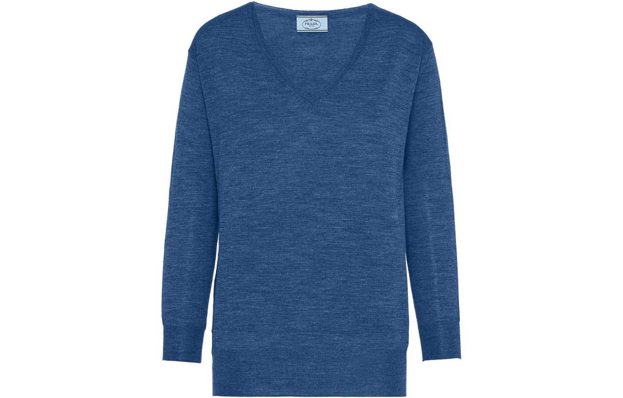 PRADA Cashmere Sweaters Women's Blue