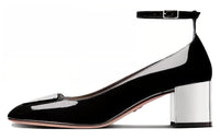 DIOR La Parisienne Dior Chunky Heel High Heels 5.5cm Women's Black