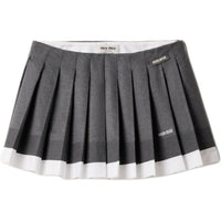 MIU MIU Casual Short Skirts Women's Gray